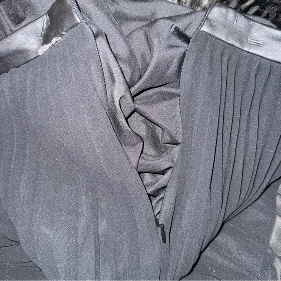Banana Republic PLEATED CHIFFON MIDI SKIRT women’s size 8 black - Picture 8 of 12